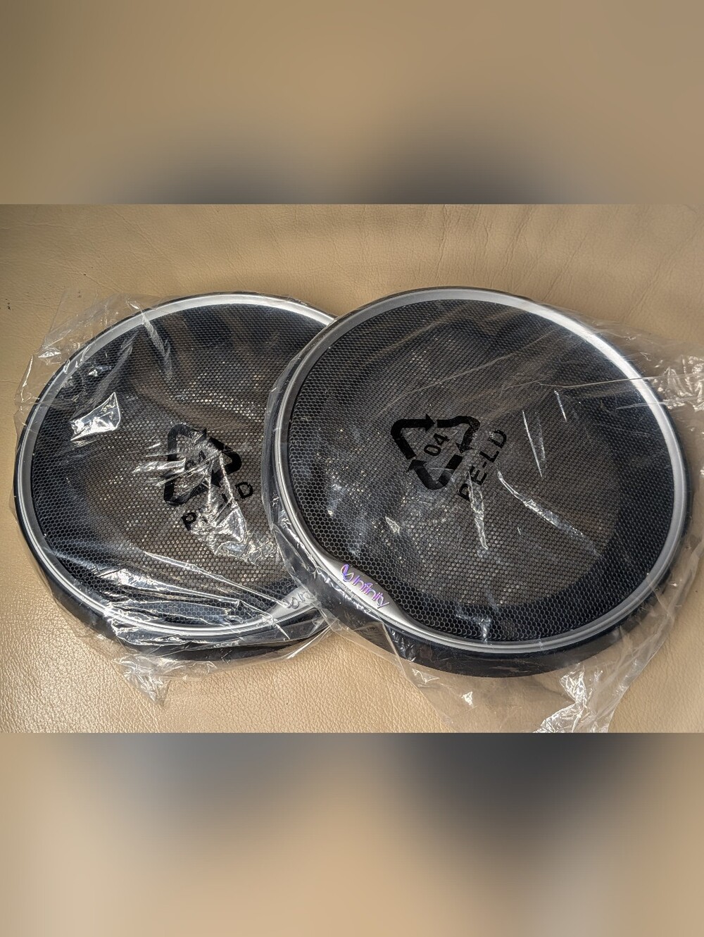 New Infinity Speaker Grill Covers set of 2 (New without tags)